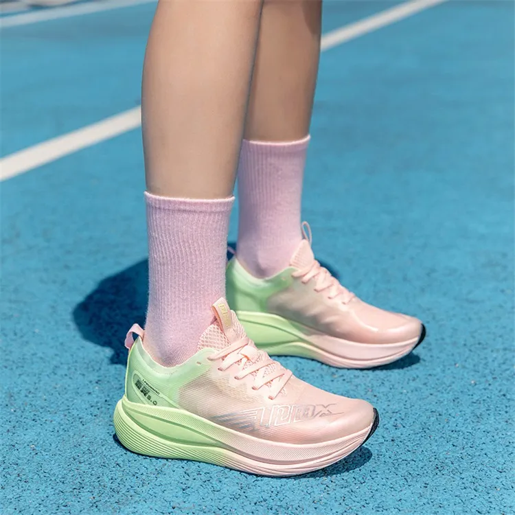 LPMX Running Shoes Unisex Low Top Cherry Blossom Green-9