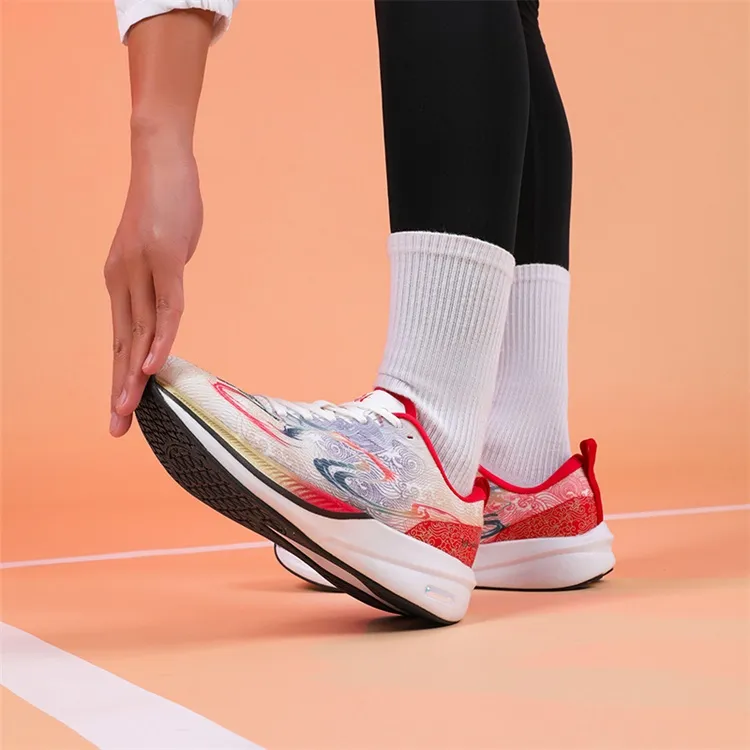 LPMX Rebound Wear-Resistant Lightweight Low-Top Casual Carbon Plate Running Shoes Men's China Red-5