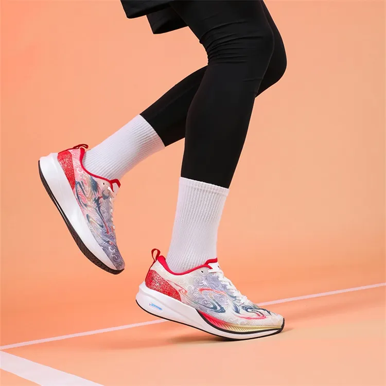 LPMX Rebound Wear-Resistant Lightweight Low-Top Casual Carbon Plate Running Shoes Men's China Red-8