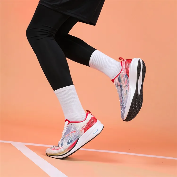 LPMX Rebound Wear-Resistant Lightweight Low-Top Casual Carbon Plate Running Shoes Men's China Red-7