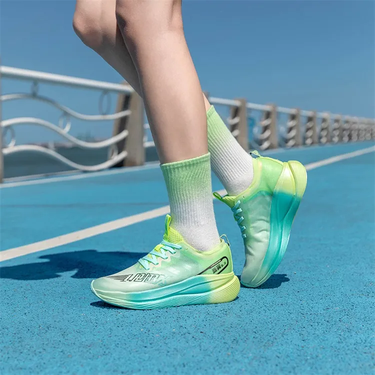 LPMX Running Shoes Unisex Low Top White Turquoise Green-8