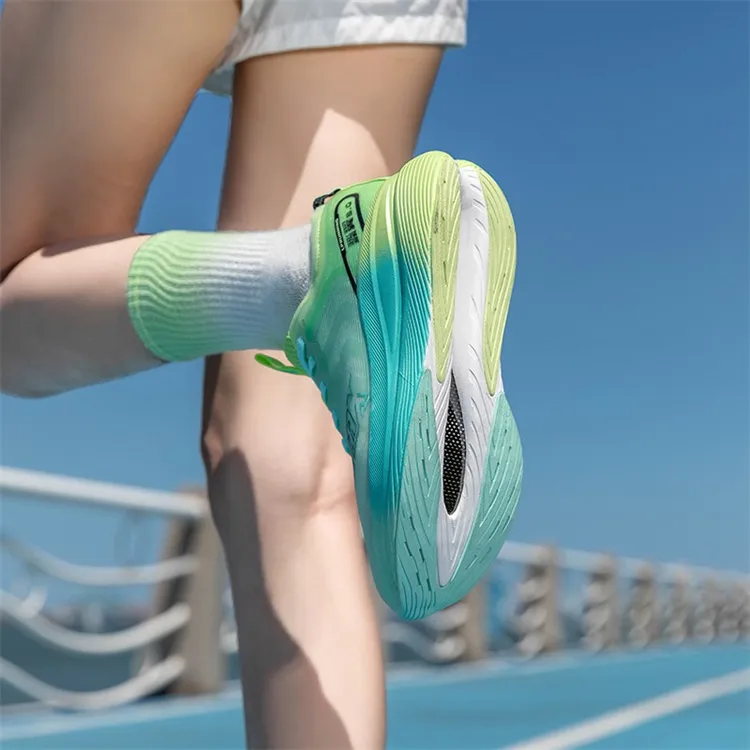 LPMX Running Shoes Unisex Low Top White Turquoise Green-7
