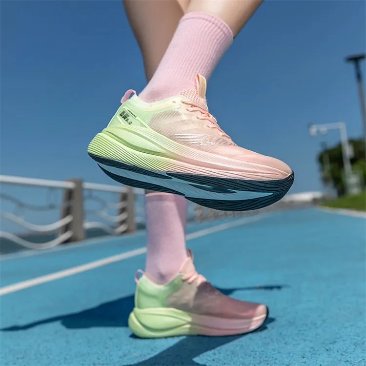 LPMX Running Shoes Unisex Low Top Cherry Blossom Green-8