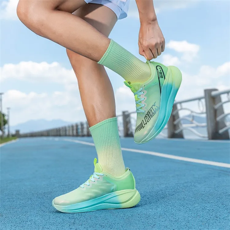LPMX Running Shoes Unisex Low Top White Turquoise Green-12