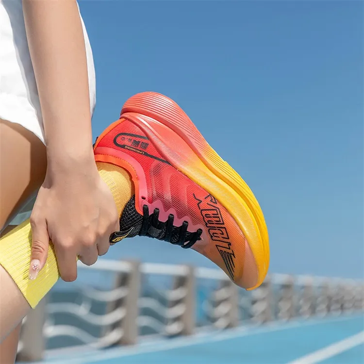LPMX Running Shoes Unisex Low Top Lava Orange-5