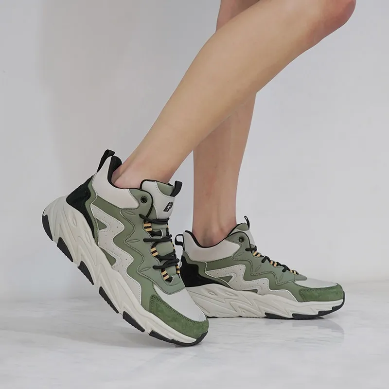 LPMX High Top Running Shoes Men's Army Green-6