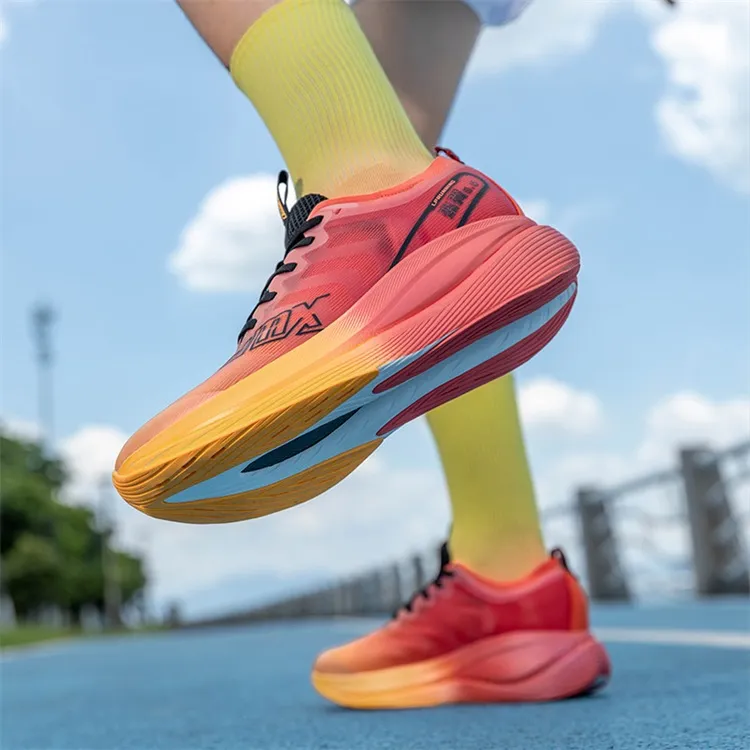 LPMX Running Shoes Unisex Low Top Lava Orange-12