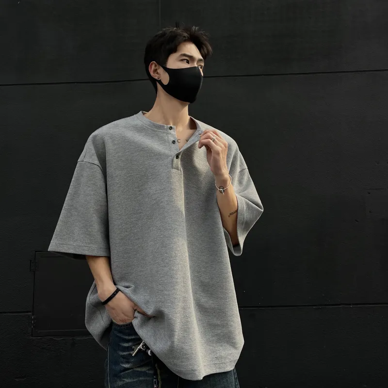 PAINT STAIN Versatile Basic T Shirt Unisex Classic Black-16