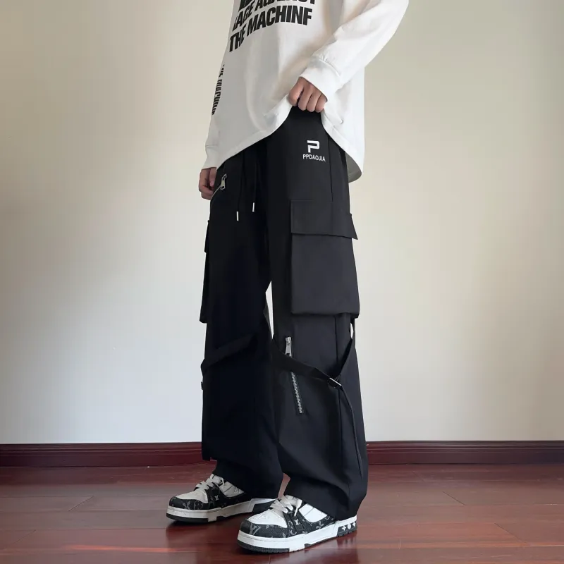 ZONEiD Cargo Pants Unisex Black-4