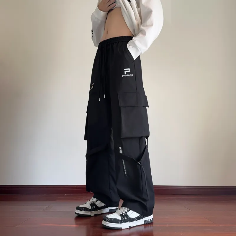 ZONEiD Cargo Pants Unisex Black-6