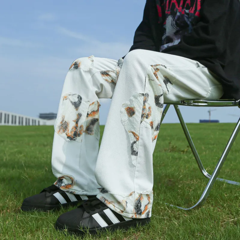 ZONEiD Jeans Unisex White-7