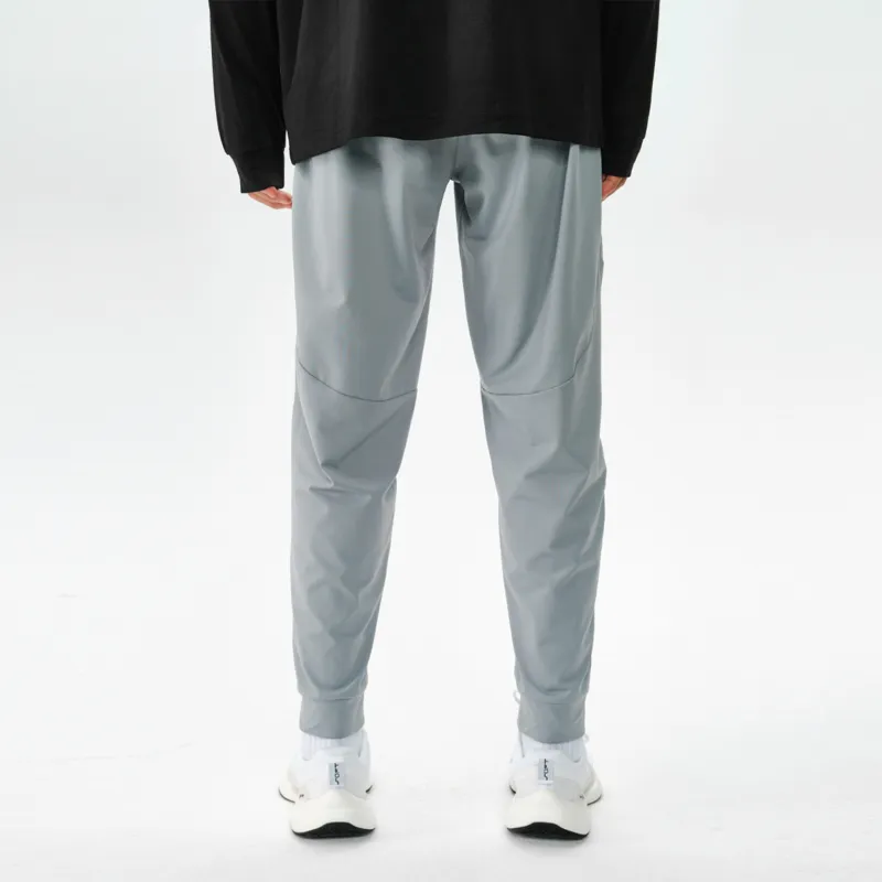 ZONEiD Knitted Sports Pants Men Light Blue Gray-3