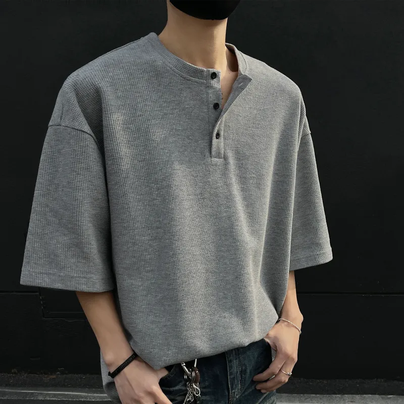 PAINT STAIN Versatile Basic T Shirt Unisex Classic Black-14