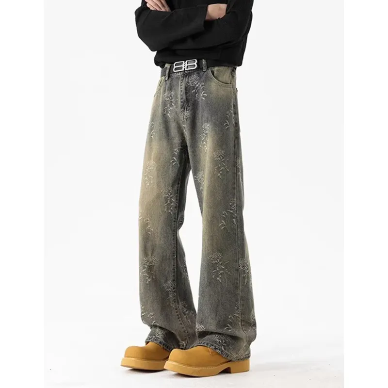 ZONEiD Jeans Unisex Yellow Mud-1