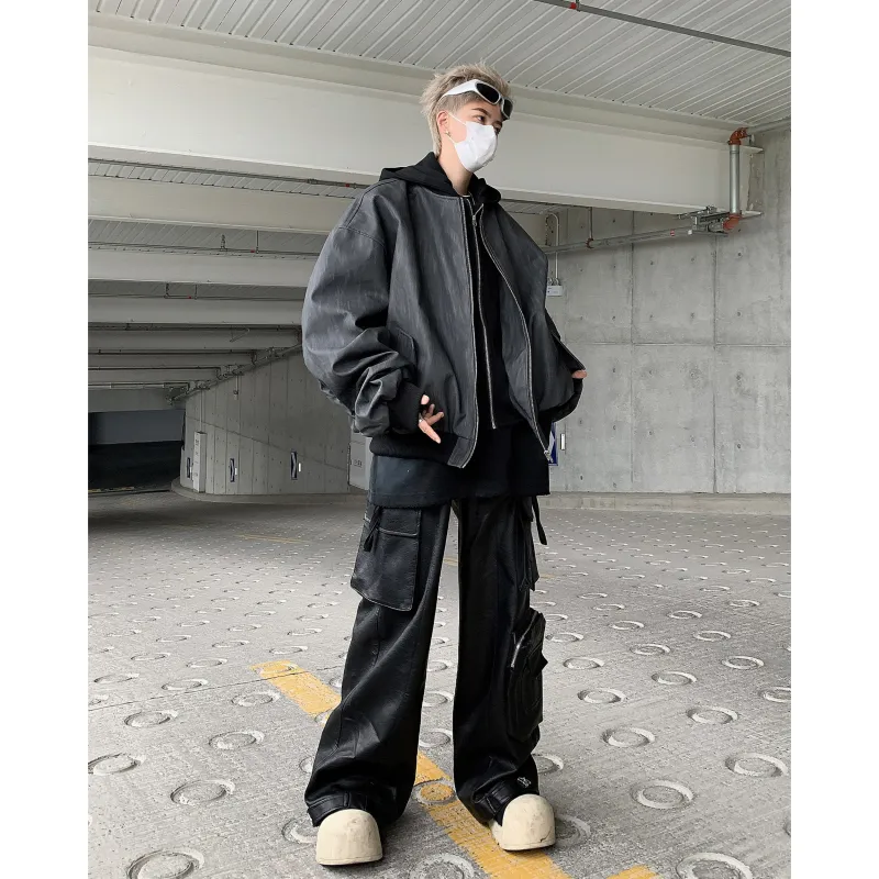 ZONEiD Jackets Unisex Black Gray Color-5