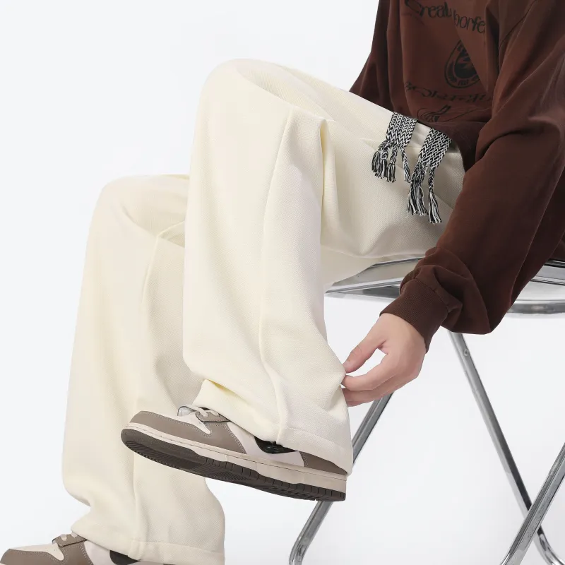WELTER EXPERIMENT Casual Pants Unisex Light Khaki-8