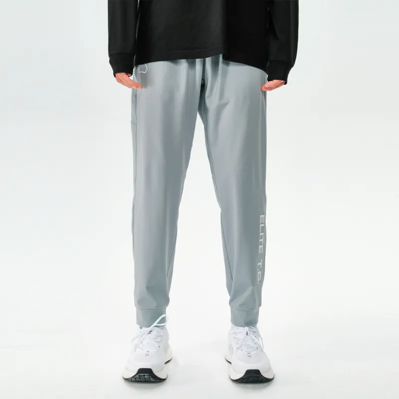 ZONEiD Knitted Sports Pants Men Light Blue Gray-2