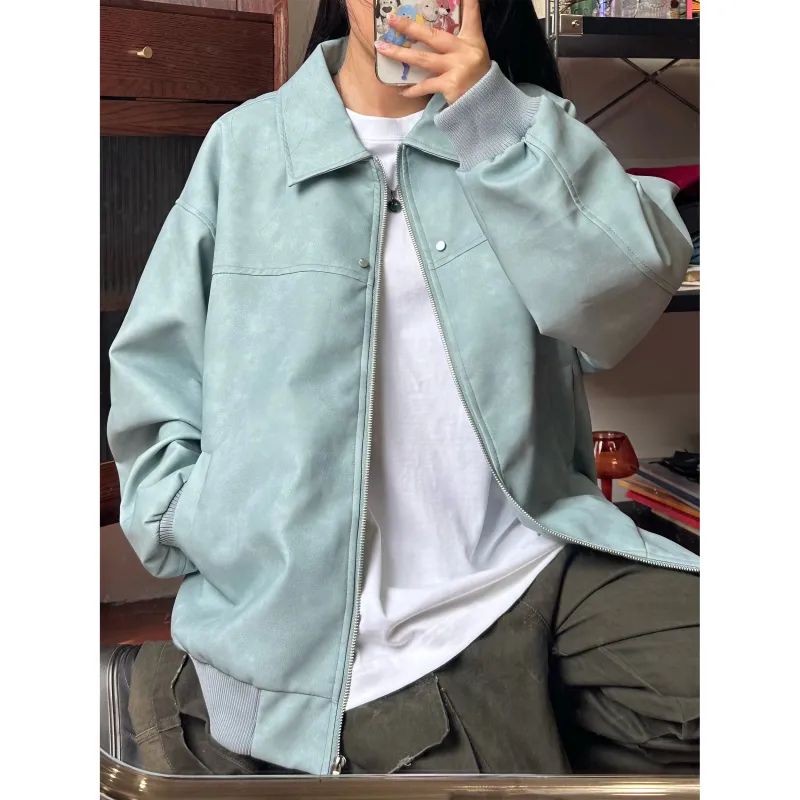 ZONEiD Leather Jackets Unisex-14