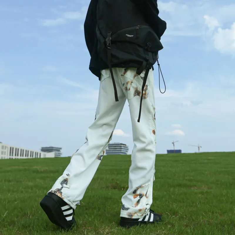 ZONEiD Jeans Unisex White-8