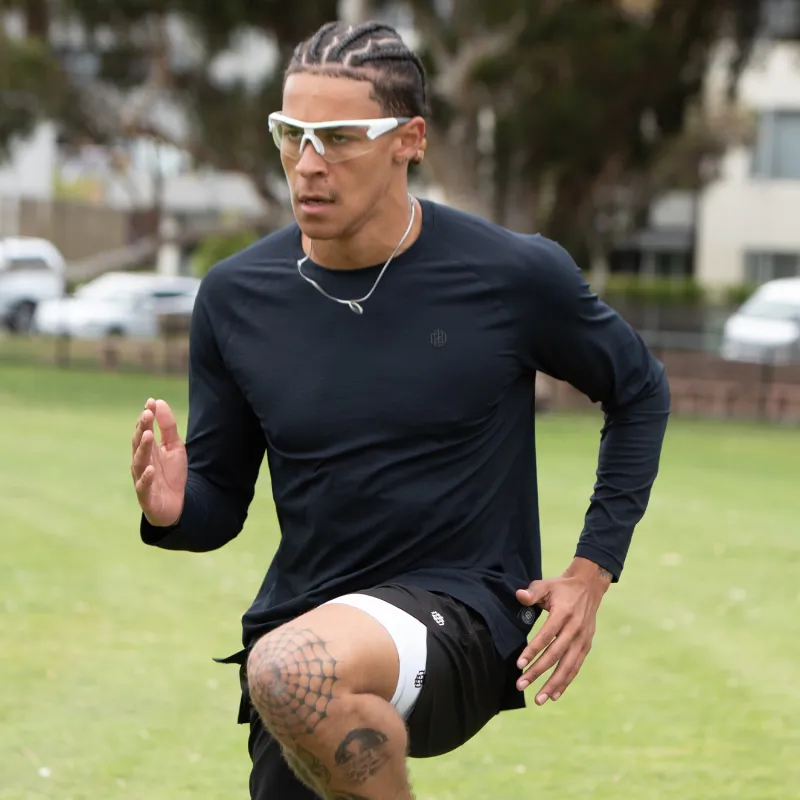 ZONEiD Raglan Sleeve Sports Long Sleeved Men's-2