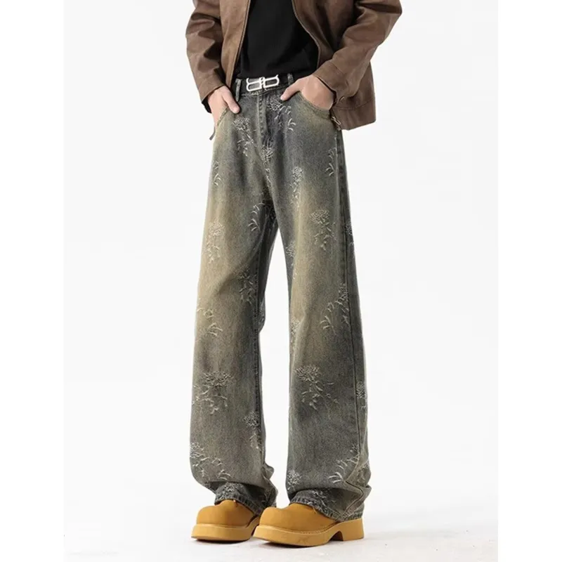 ZONEiD Jeans Unisex Yellow Mud-3