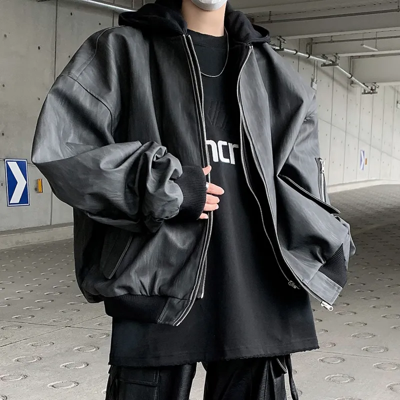 ZONEiD Jackets Unisex Black Gray Color-2