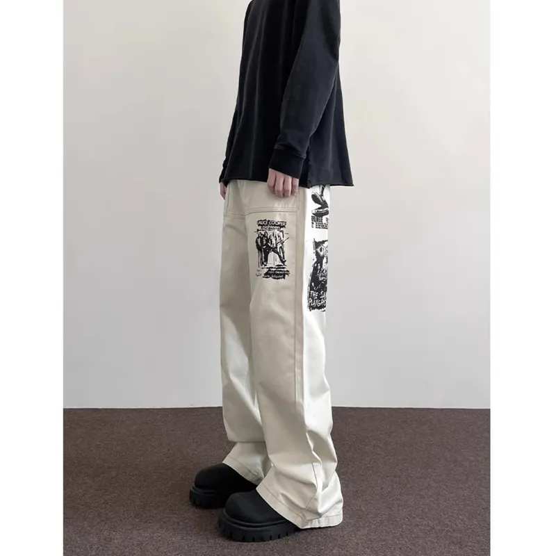 ZONEiD Jeans Unisex White-2