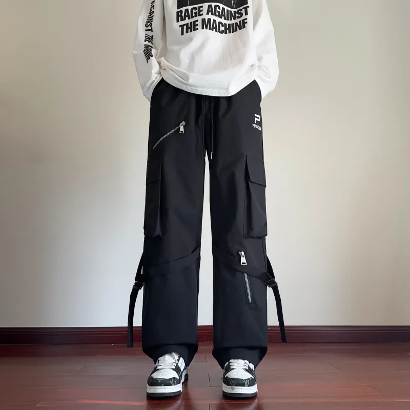 ZONEiD Cargo Pants Unisex Black-3
