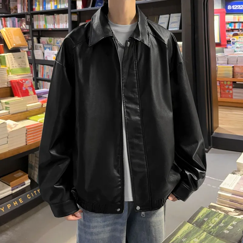 ZONEiD Leather Jackets Unisex-11