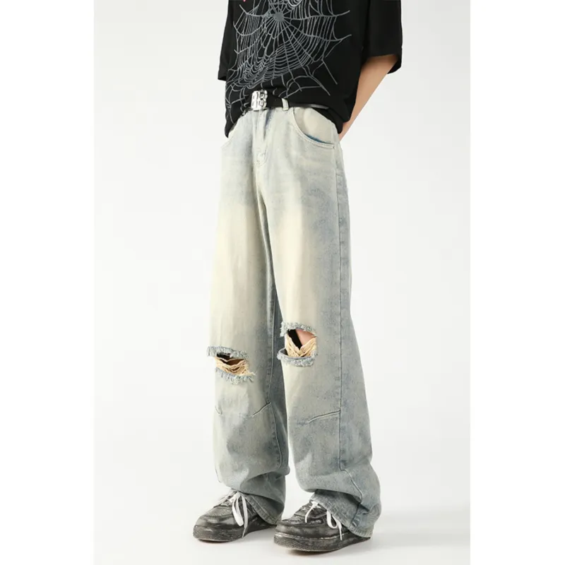 ZONEiD Jeans Unisex Yellow Mud-3