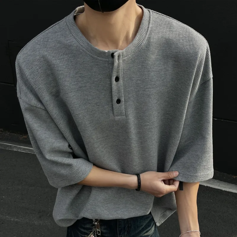 PAINT STAIN Versatile Basic T Shirt Unisex Classic Black-13