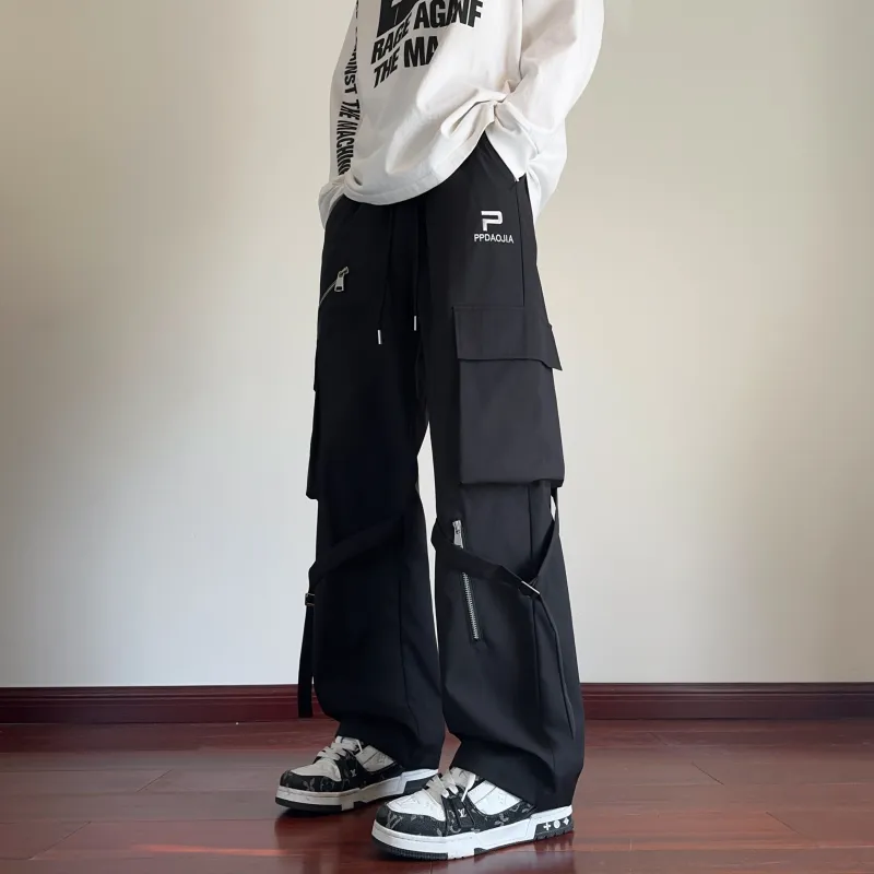 ZONEiD Cargo Pants Unisex Black-5