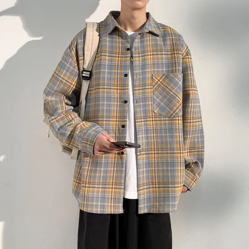 ZONEiD Shirt Unisex Yellow Plaid-2