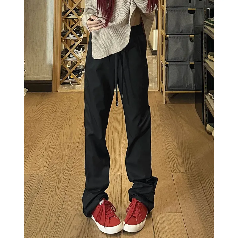 ZONEiD Casual Pants Unisex Black-3