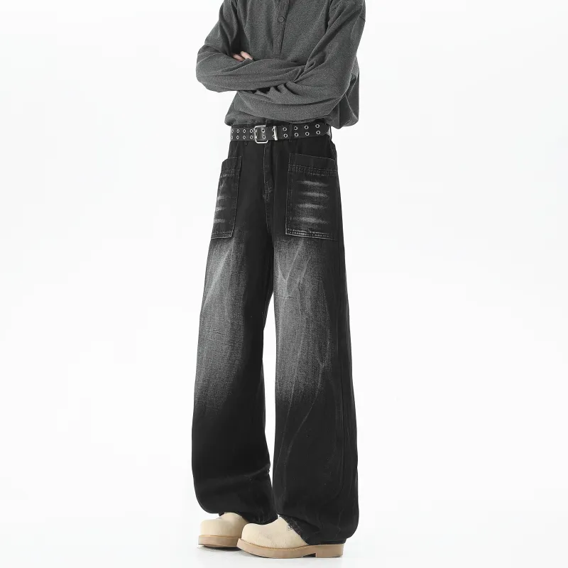 ZONEiD Jeans Unisex Black Gray Color-2