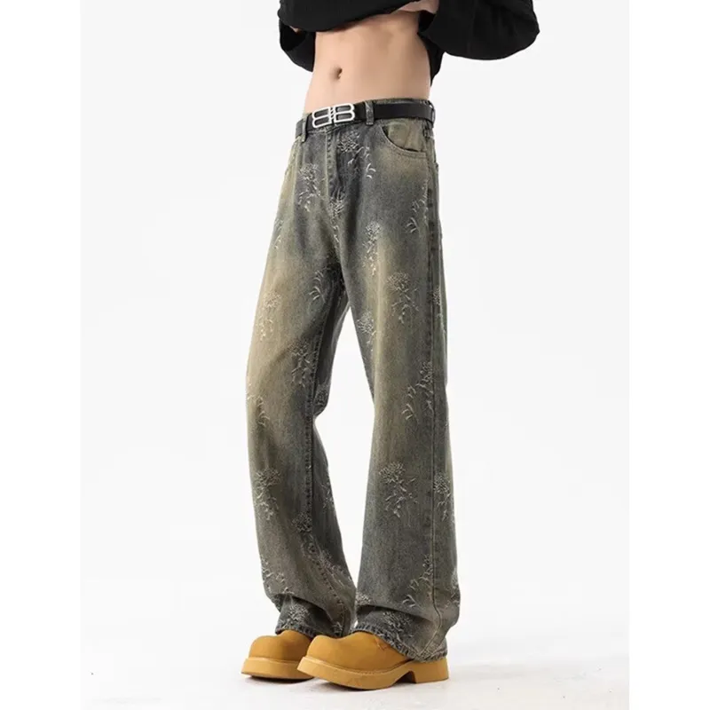 ZONEiD Jeans Unisex Yellow Mud-2