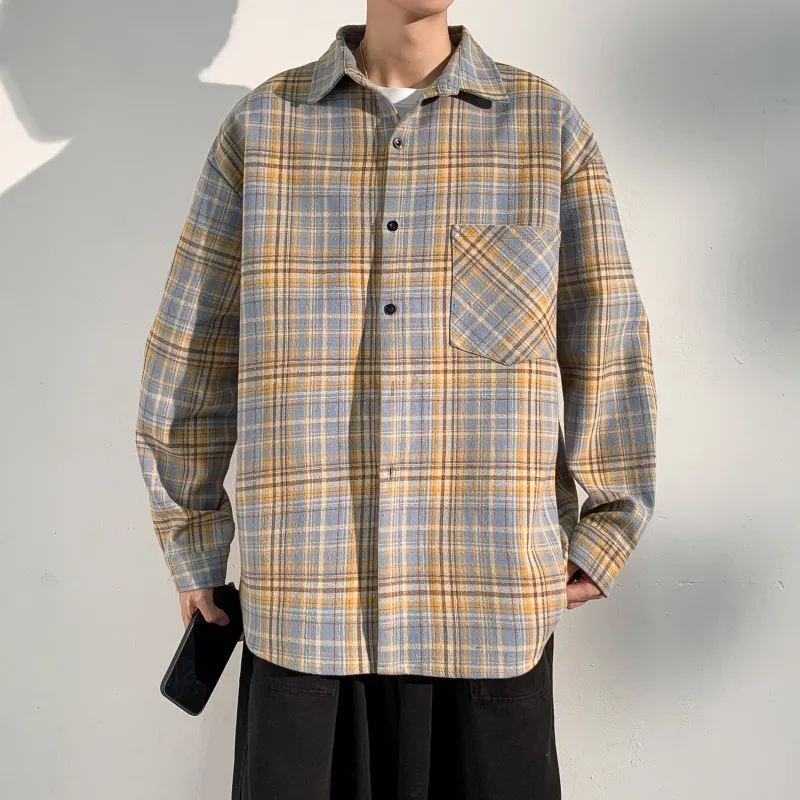 ZONEiD Shirt Unisex Yellow Plaid-4