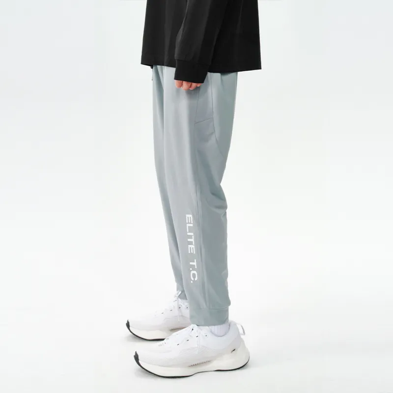 ZONEiD Knitted Sports Pants Men Light Blue Gray-4