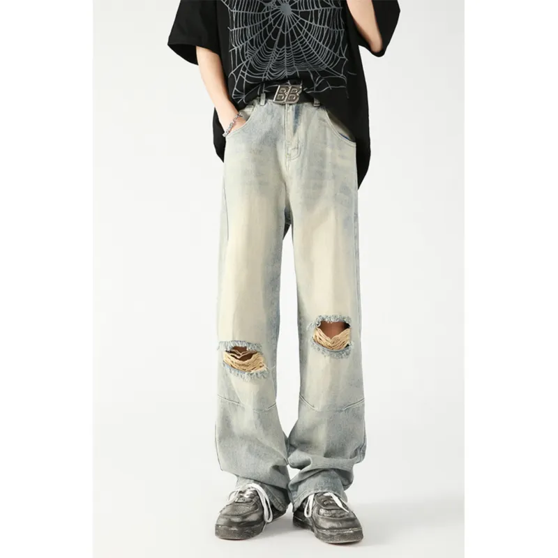 ZONEiD Jeans Unisex Yellow Mud-1