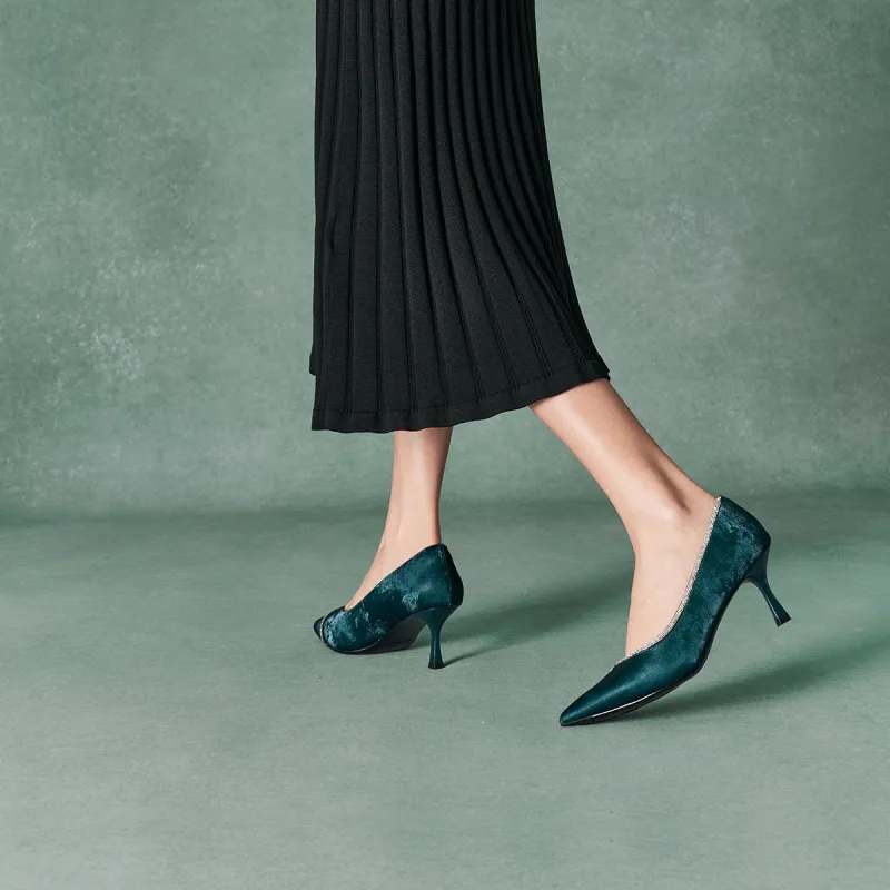 ST&SAT Slim Heel High Heels 6.5cm Women's-16