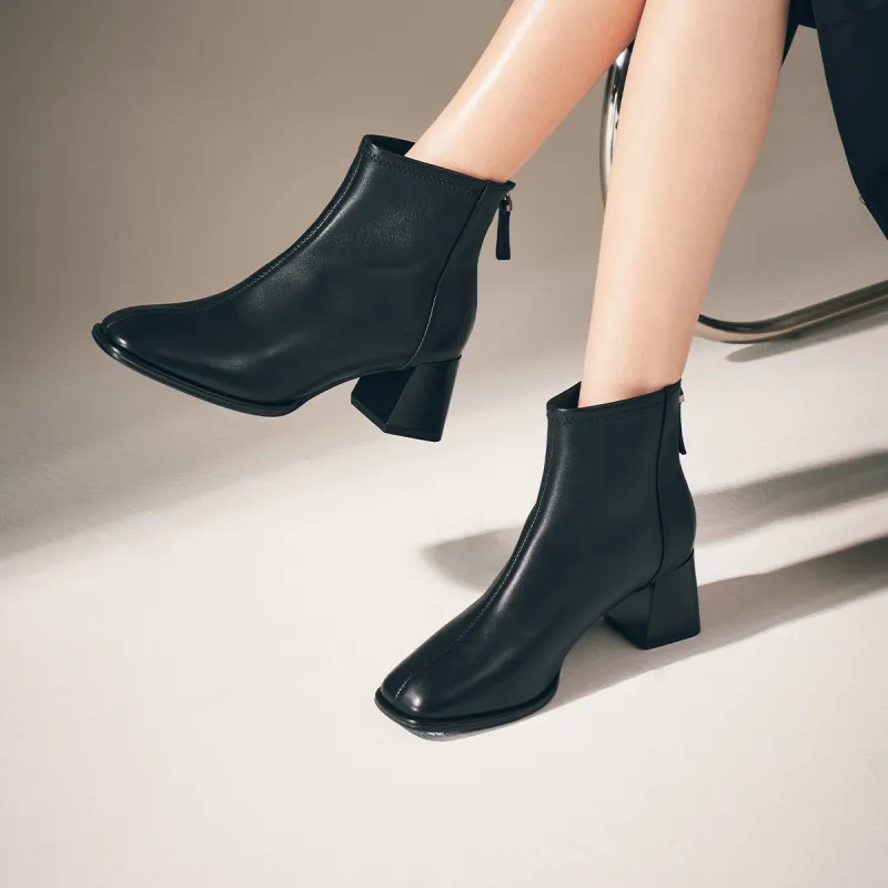ST&SAT Ankle Boots Women's Ecru/Black/Earth Black-11