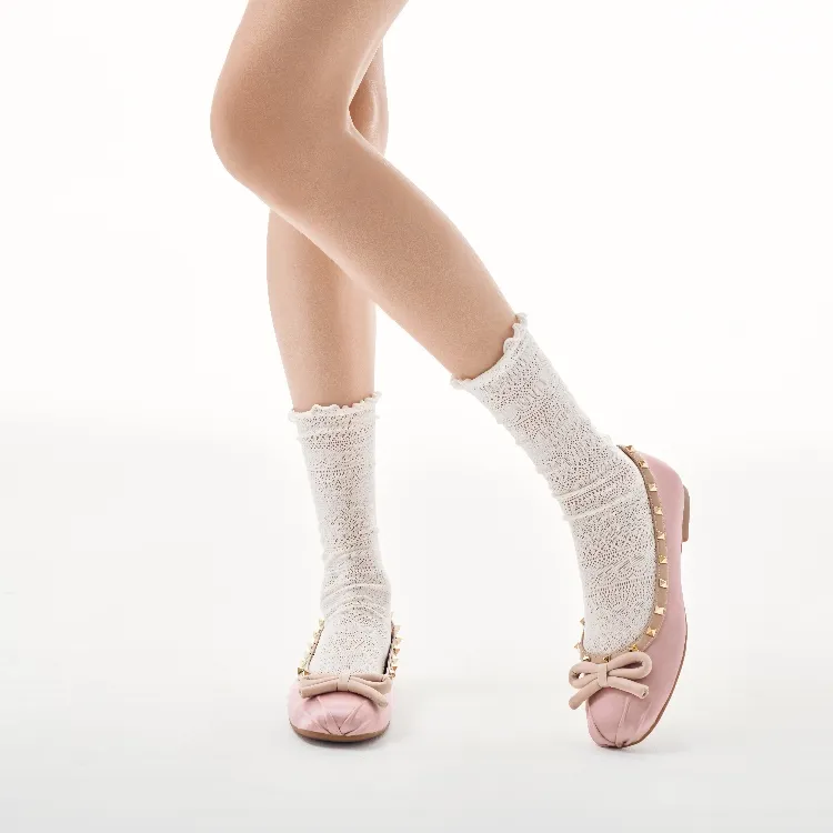 ST&SAT Women's Casual Shoes Pink Apricot Silver-4