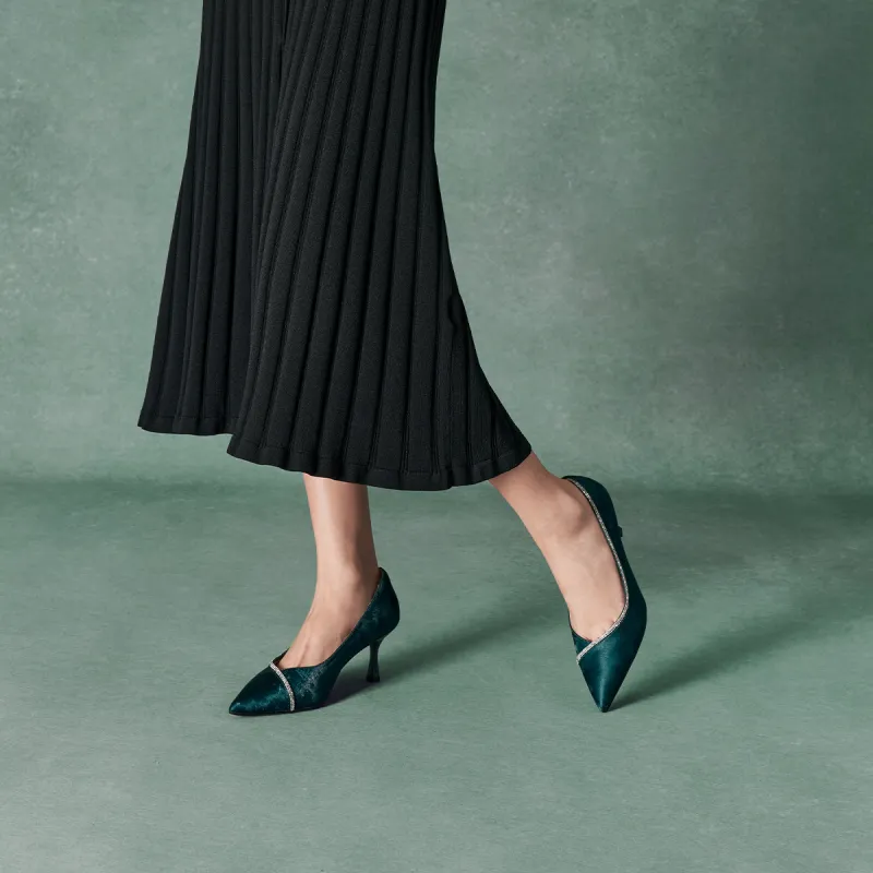 ST&SAT Slim Heel High Heels 6.5cm Women's-15