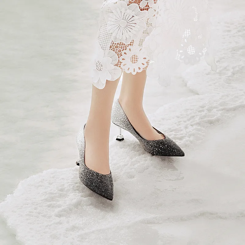 ST&SAT Wedding Shoes For Couples Slim Heel High Heels 5.5cm Women's-13