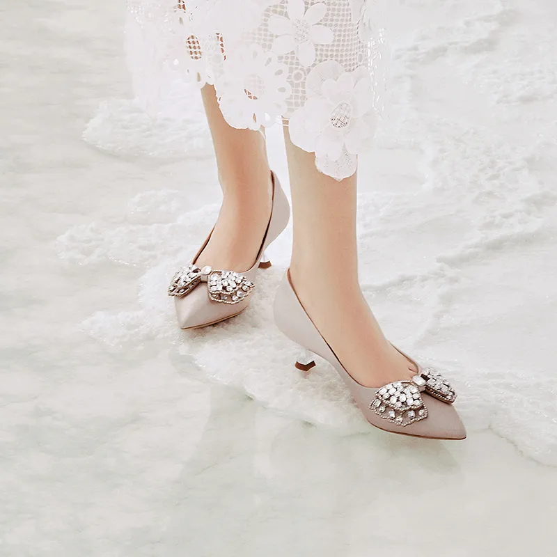 ST&SAT Slim Heel High Heels 4.5cm Women's-14