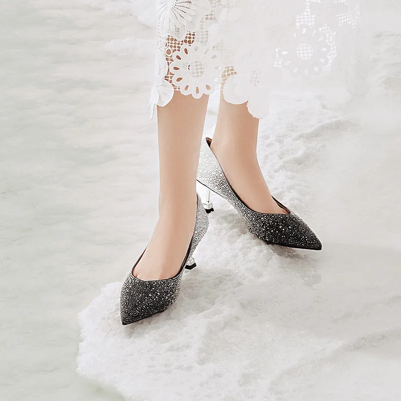 ST&SAT Wedding Shoes For Couples Slim Heel High Heels 5.5cm Women's-12