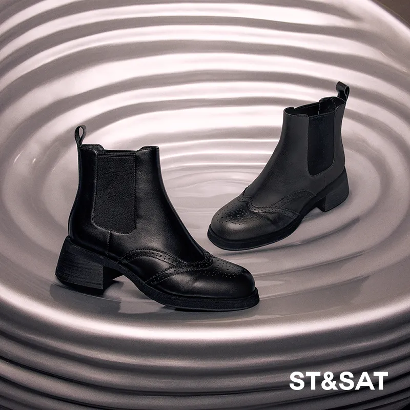 ST&SAT Short Chelsea Boots 5cm Women's-7