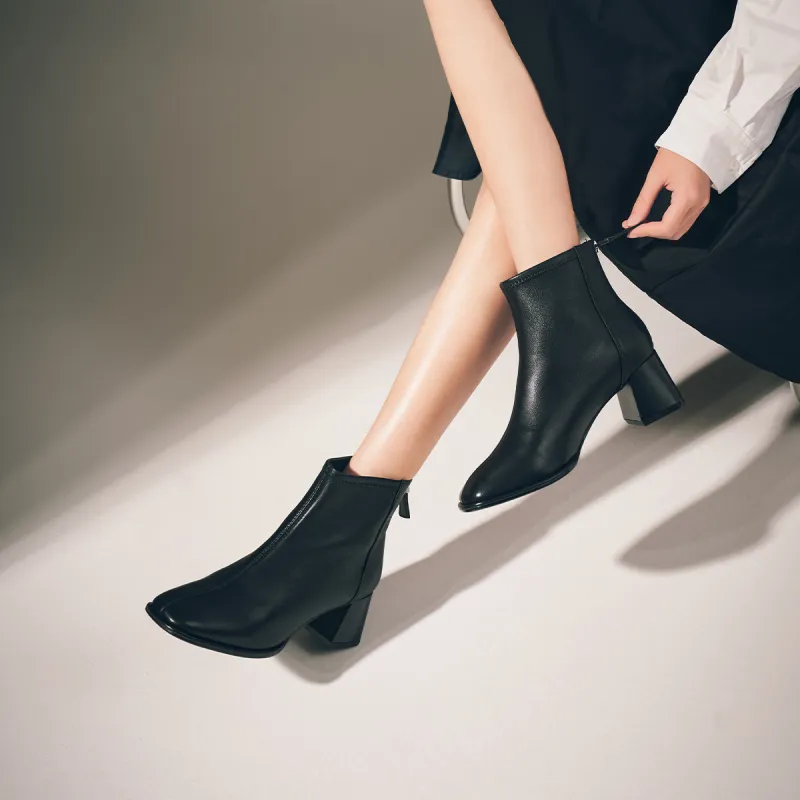 ST&SAT Ankle Boots Women's Ecru/Black/Earth Black-12