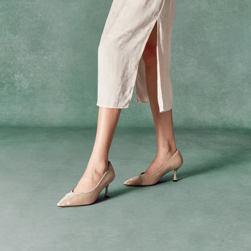 ST&SAT Slim Heel High Heels 6.5cm Women's-9