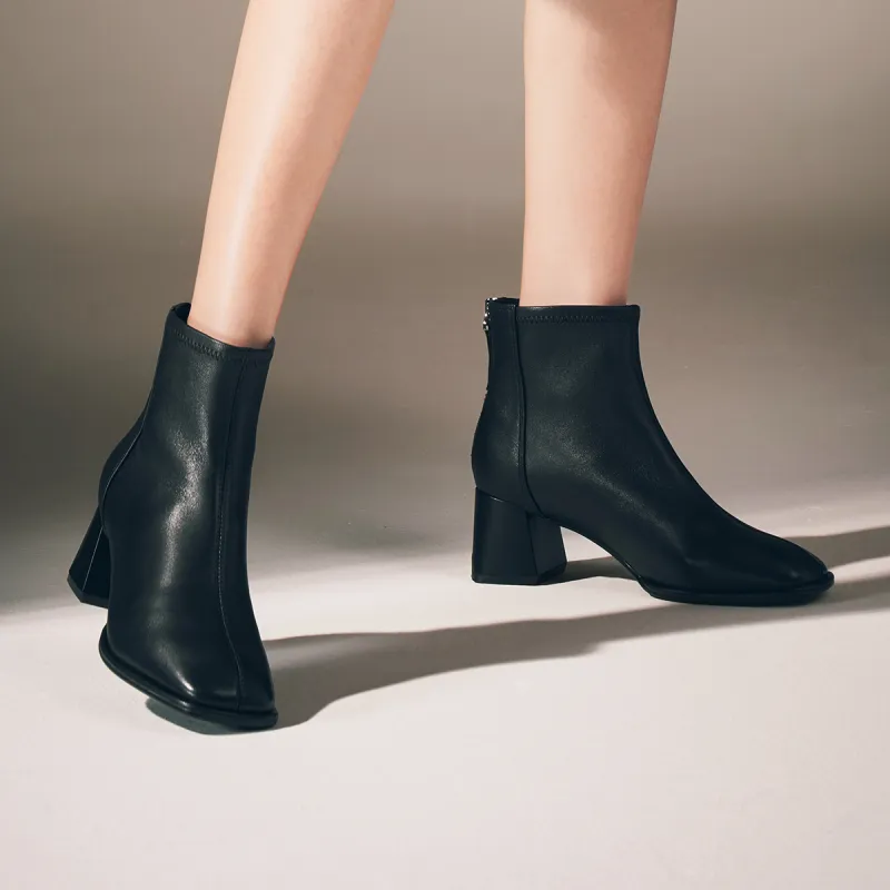 ST&SAT Ankle Boots Women's Ecru/Black/Earth Black-10